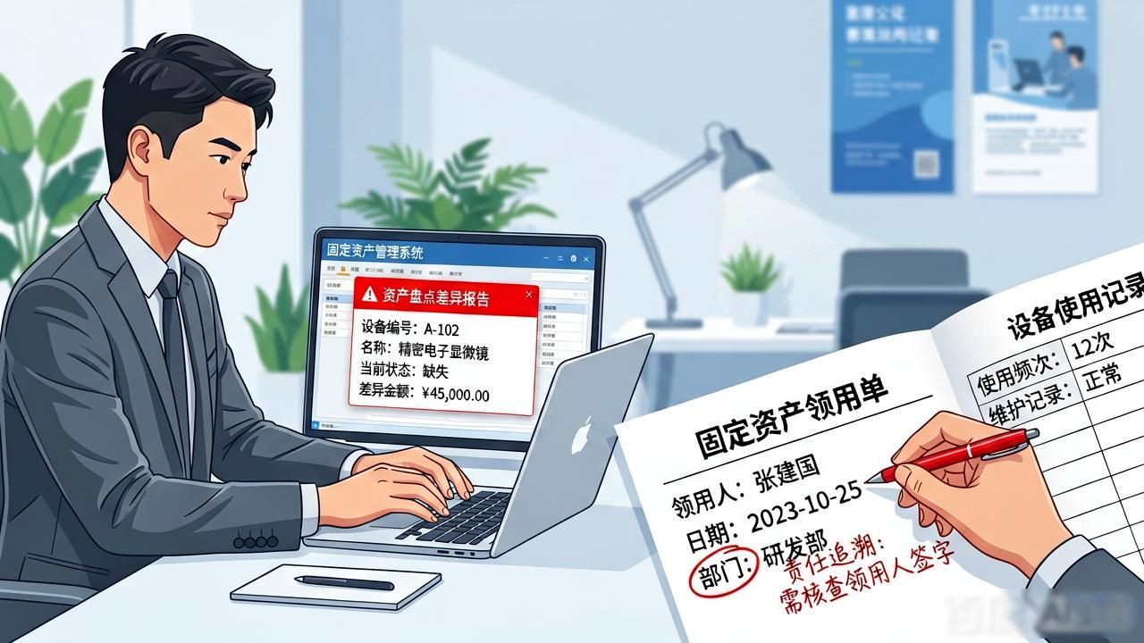 固定资产盘点系统盘点差异怎么处理_固定资产差异表格怎么做_固定资产三差异法记忆口诀
